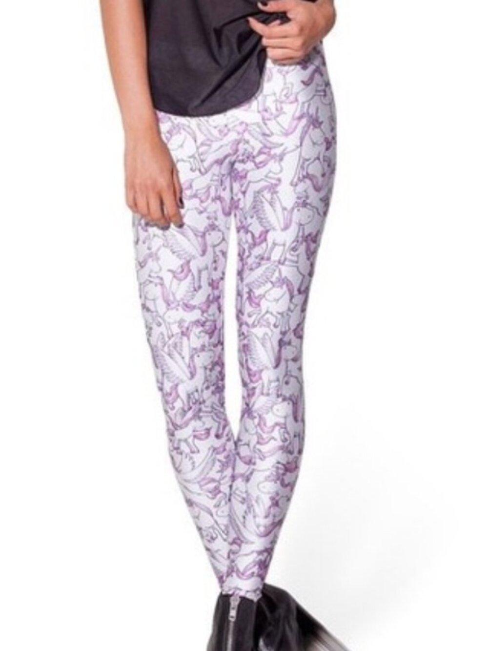 Blackmilk museum pink unicorn leggings M